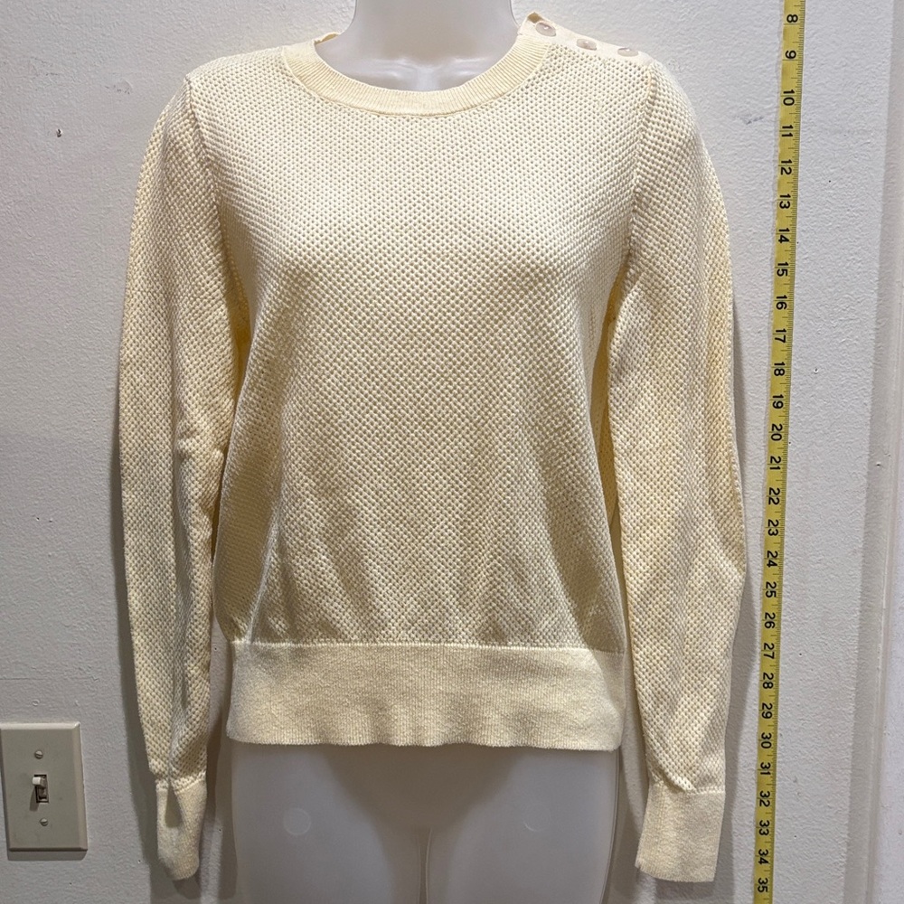 LOFT Cream Textured Women's Sweater